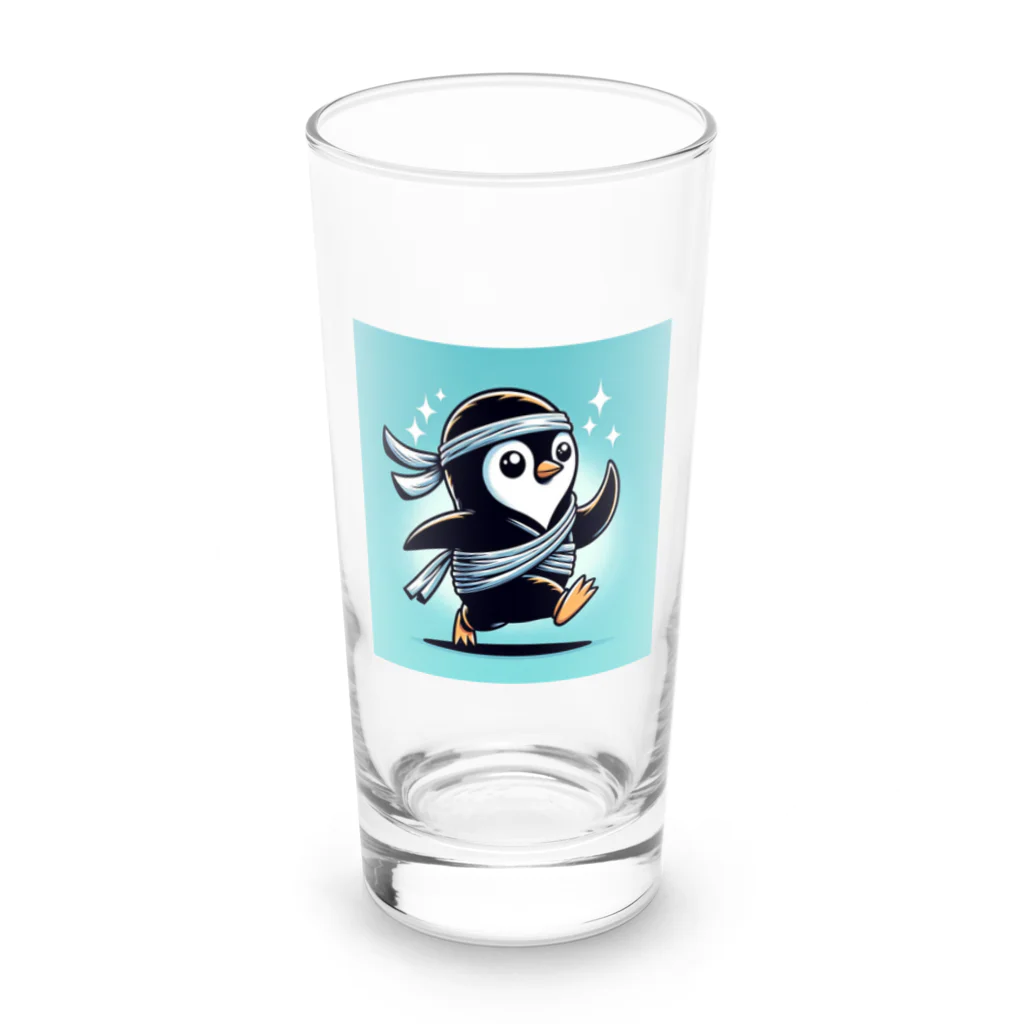 yusaki55maikingの忍者ペンギン Long Sized Water Glass :front