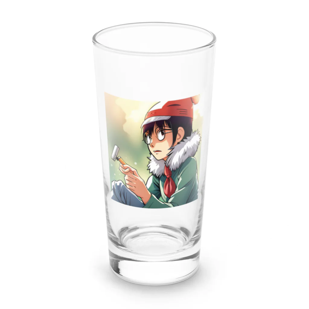 AI美女王国のドット絵のゆうこちゃん Long Sized Water Glass :front