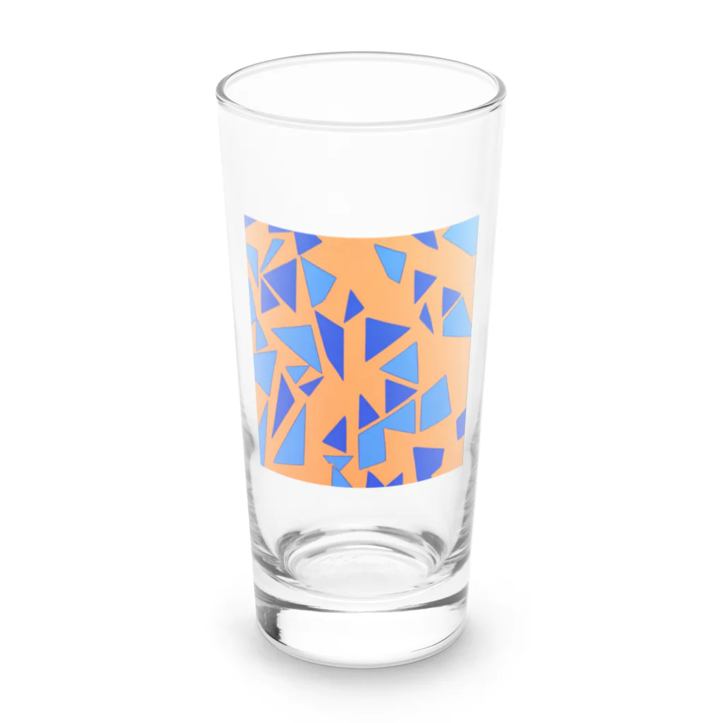 理系大学院生の出力のteal orange Long Sized Water Glass :front