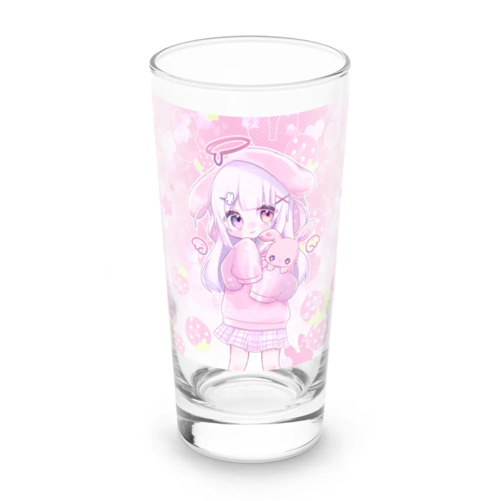 みなづき。のうさ耳パーカーちゃん Long Sized Water Glass :front