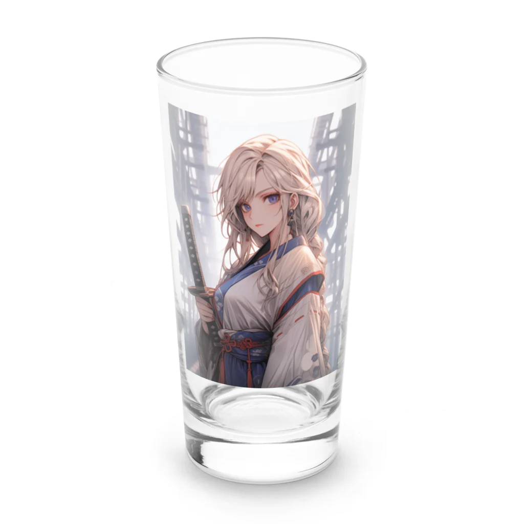 カップクリエイターAIの異世界の美少女剣士 Long Sized Water Glass :front