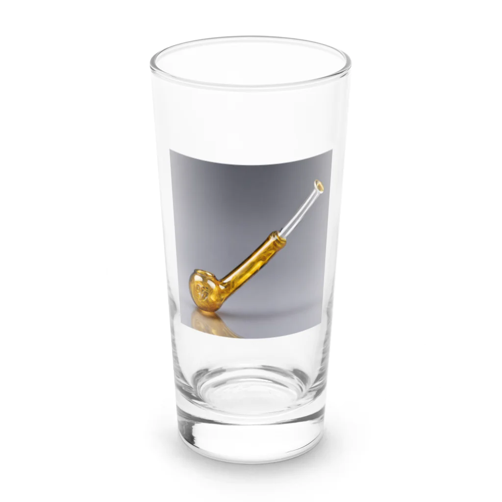 No Fishing No Life のガラスパイプ3 Long Sized Water Glass :front