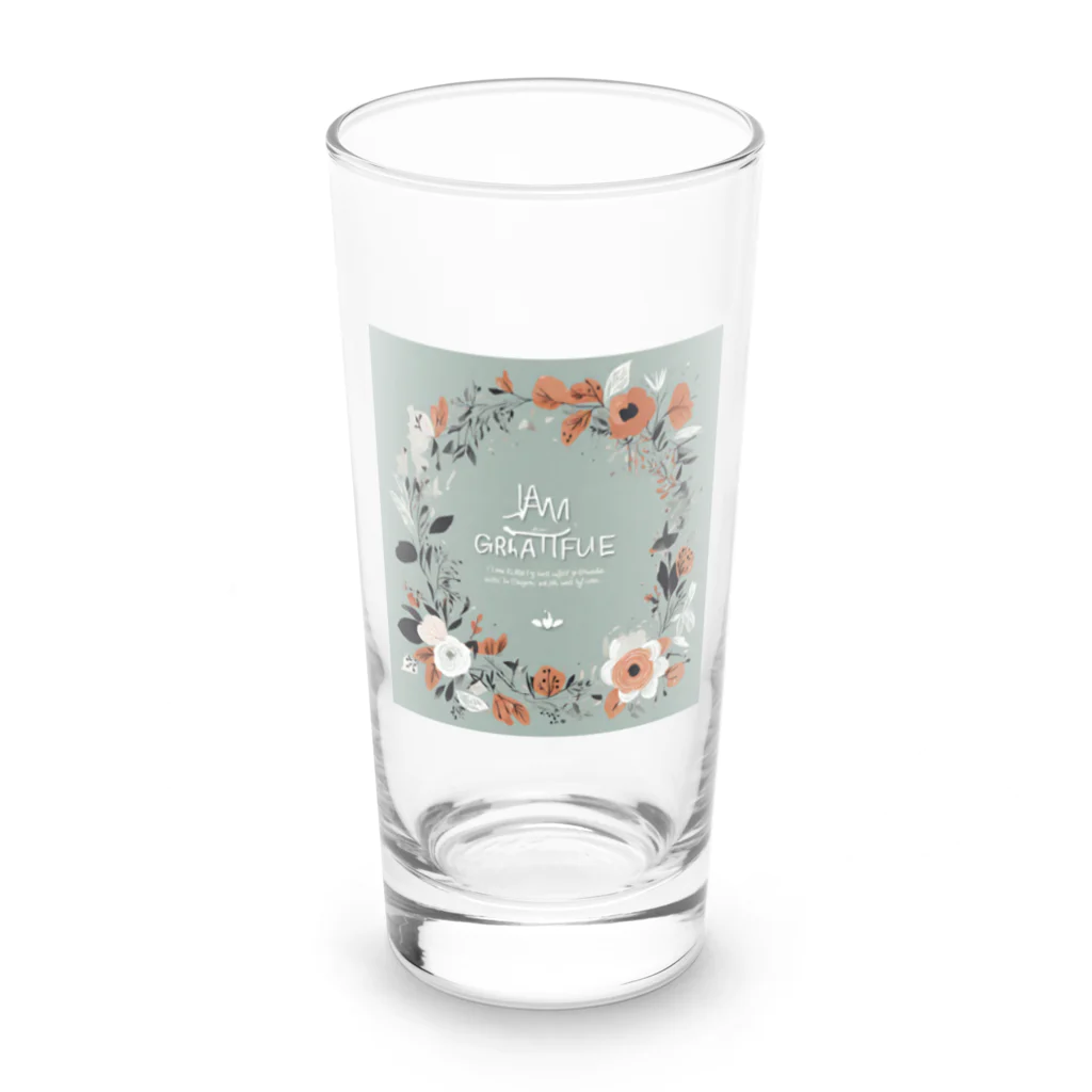 the blue seasonの豊かさの輪 Long Sized Water Glass :front