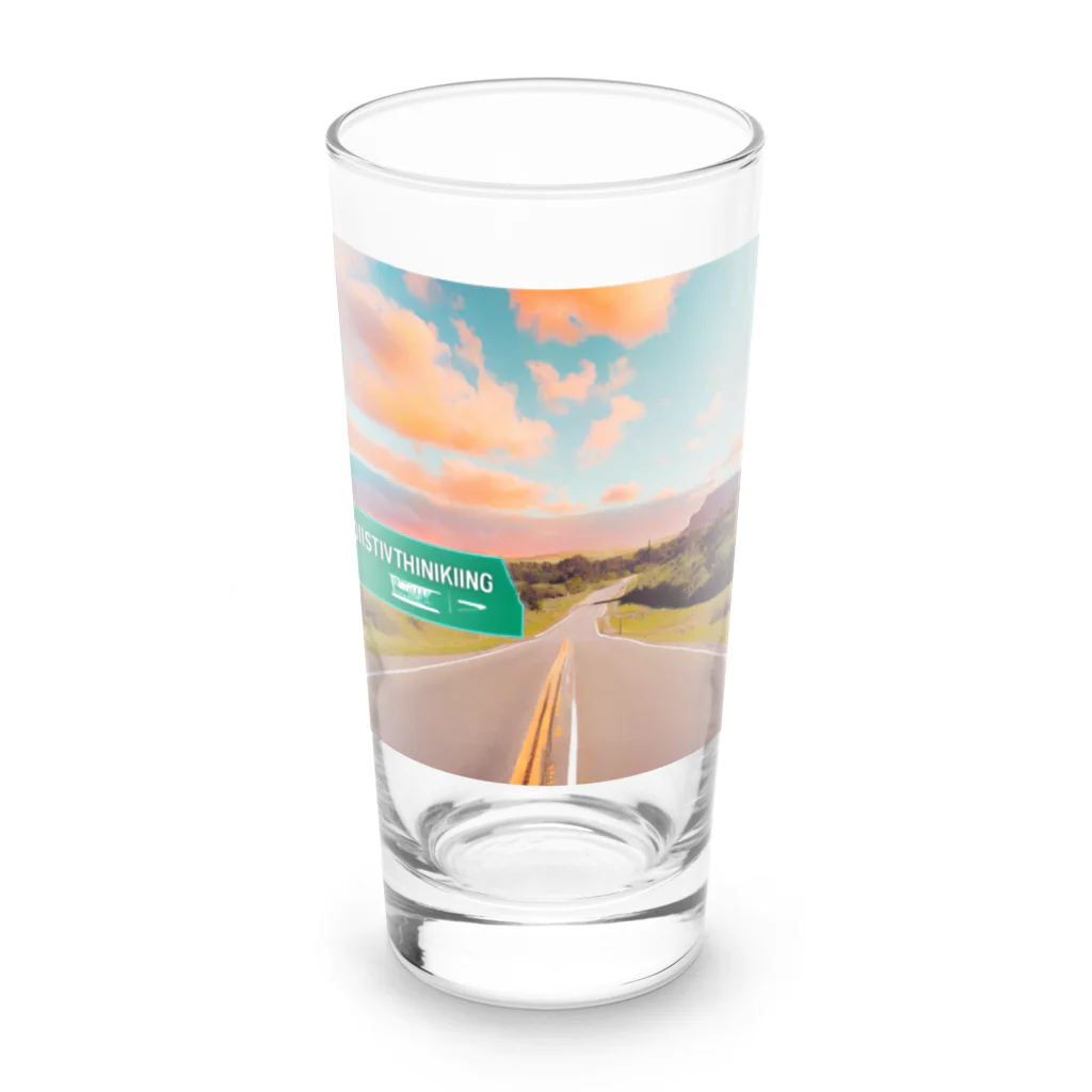 "Positive Thinking"のPositiveThinking Long Sized Water Glass :front