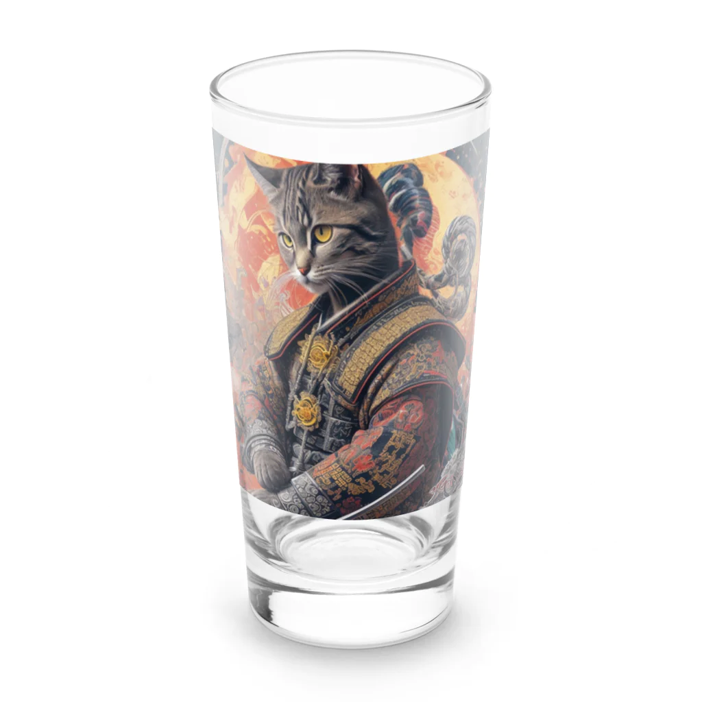 ZZRR12の「猫舞う戦士の神響：武神の至高の姿」 Long Sized Water Glass :front