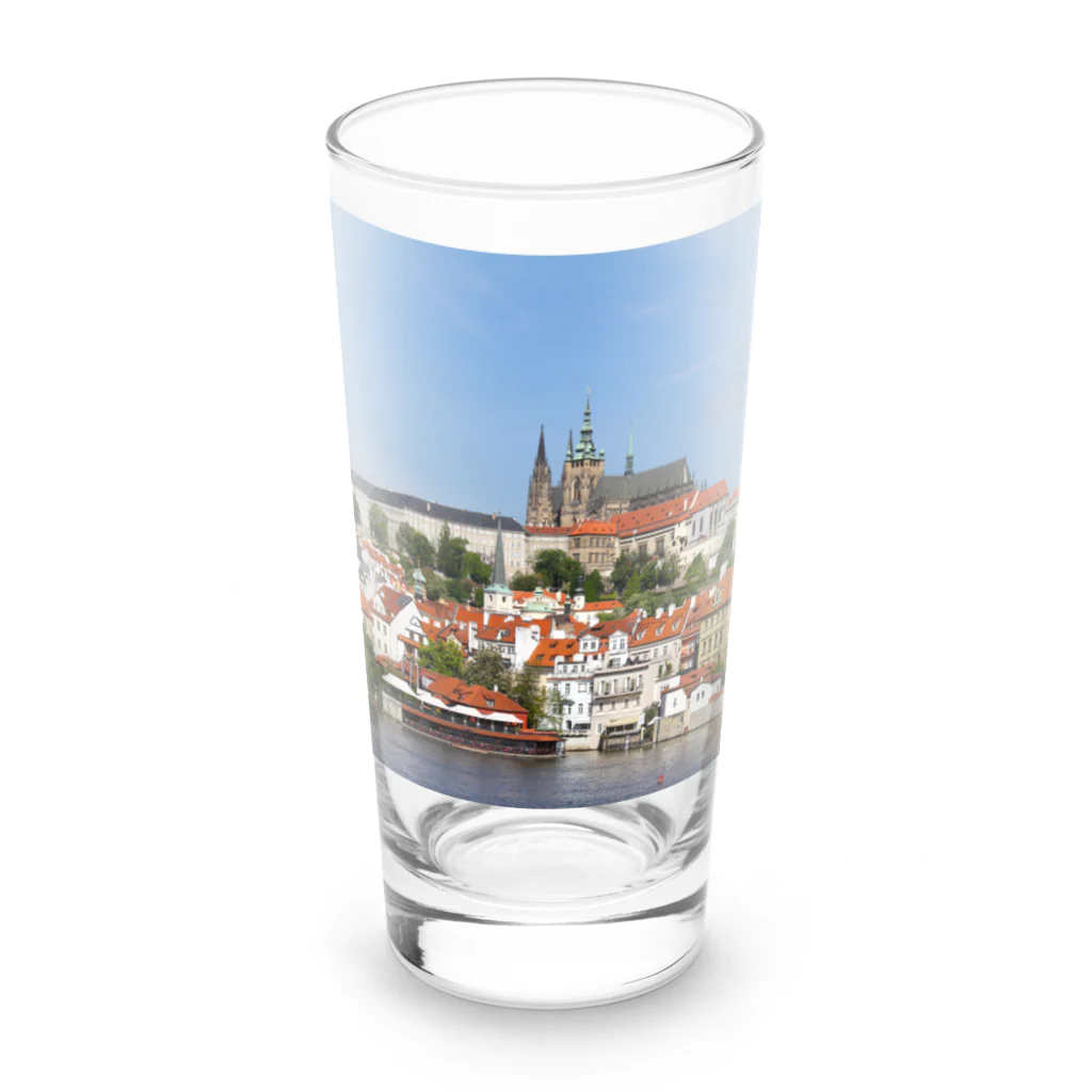 bitpiyoのプラハ城 Long Sized Water Glass :front