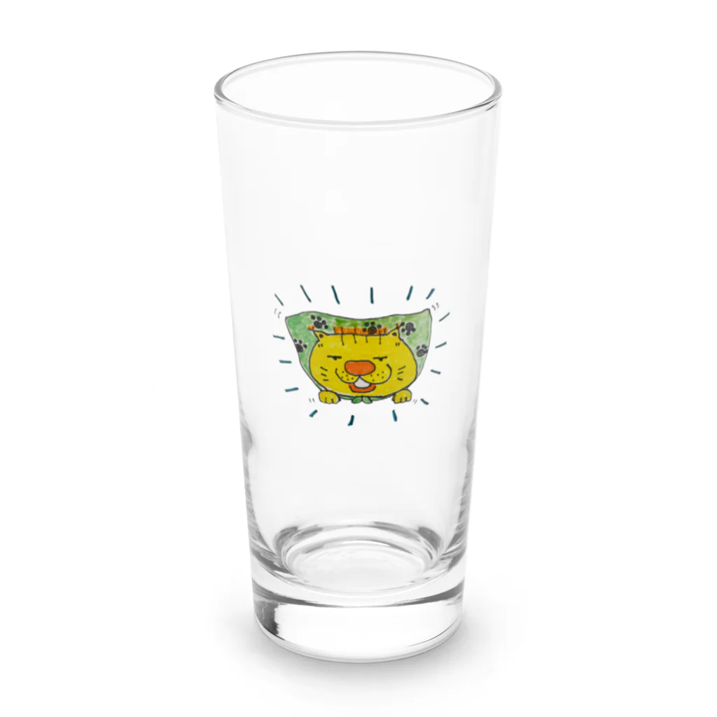 マティリアルのスーパー猫くん Long Sized Water Glass :front