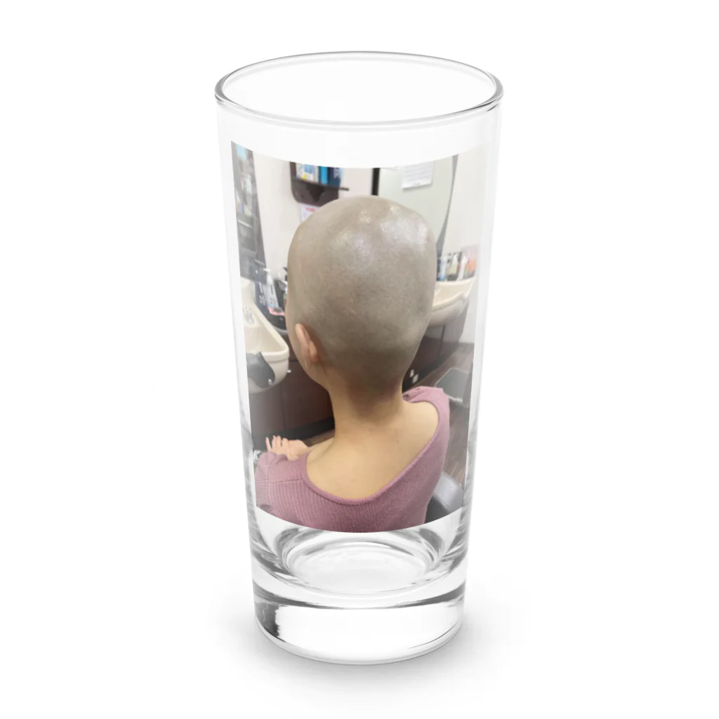 BOSEjoshiの床屋坊主女子 Long Sized Water Glass :front