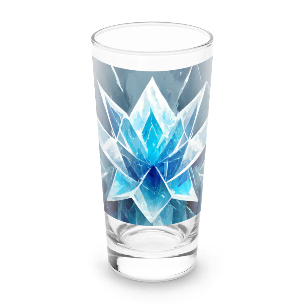 のんびりアート工房の氷のクリスタル Long Sized Water Glass :front