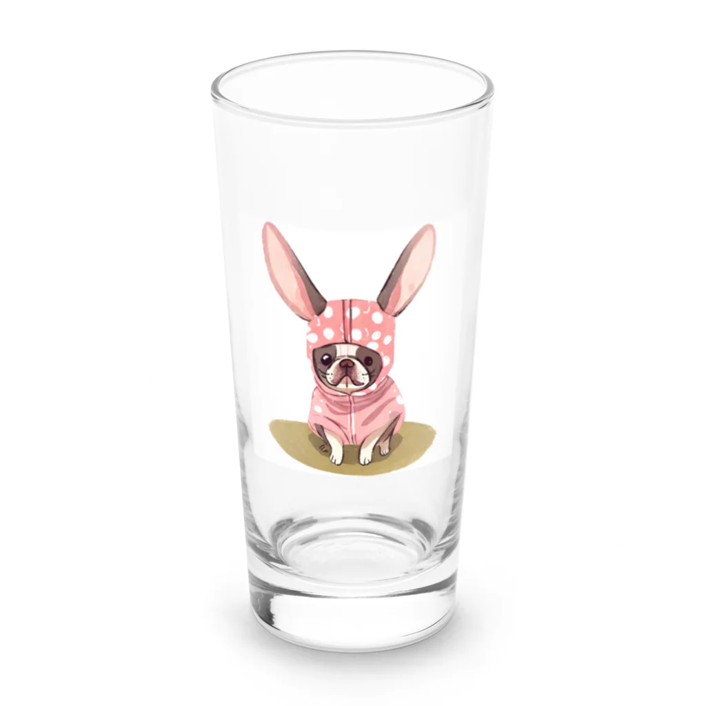 syobeのウサみみフレンチ Long Sized Water Glass :front