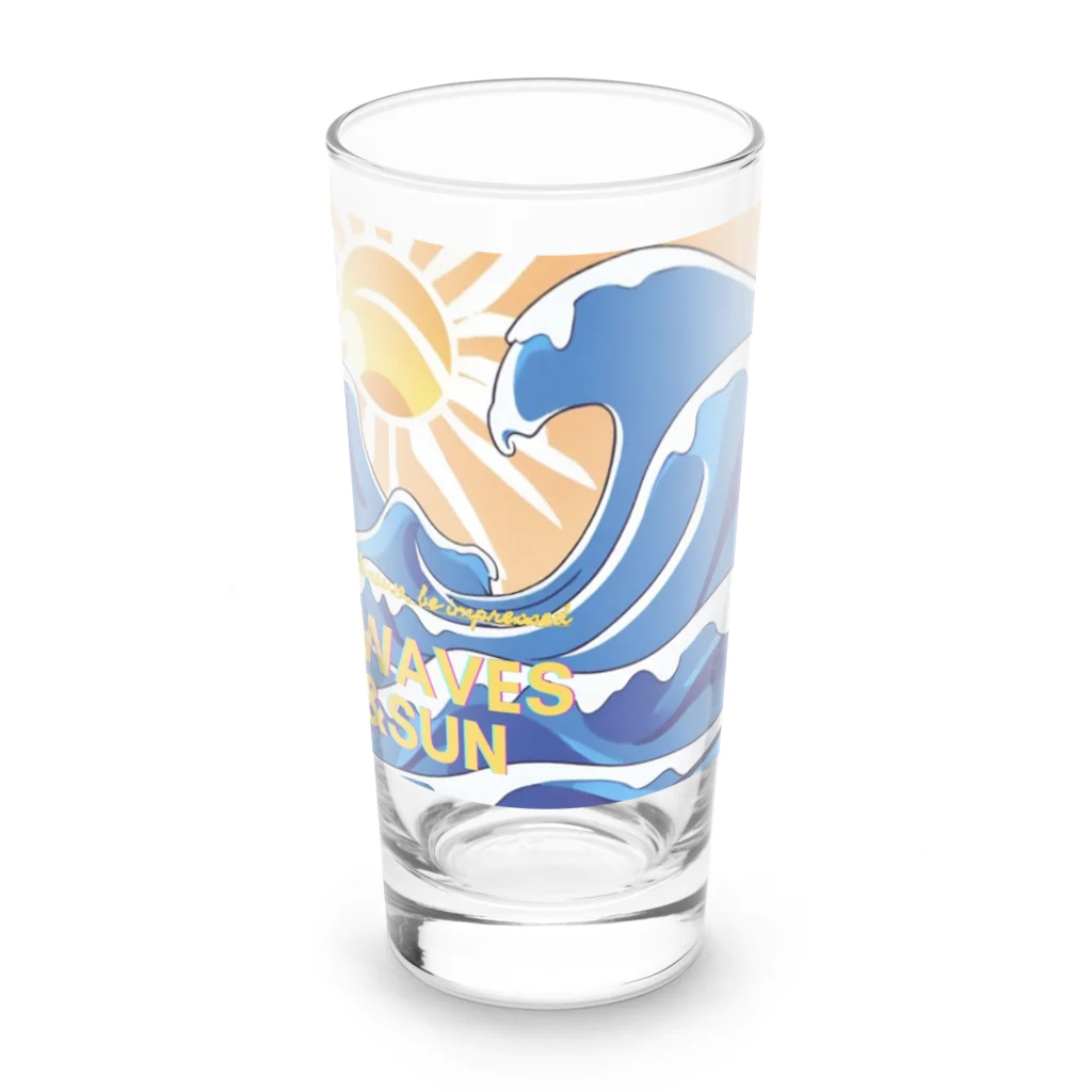 DOKONIDAの波と太陽　グッツ Long Sized Water Glass :front