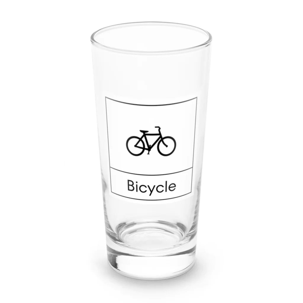 ミニマルくんの四角におさまるBicycle Long Sized Water Glass :front