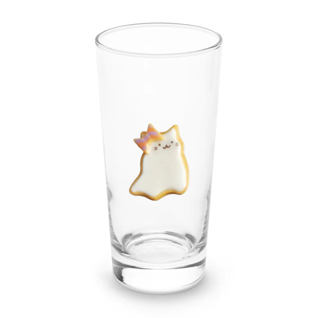 あんぱんのねこのおばけねこのアイシングクッキー Long Sized Water Glass :front