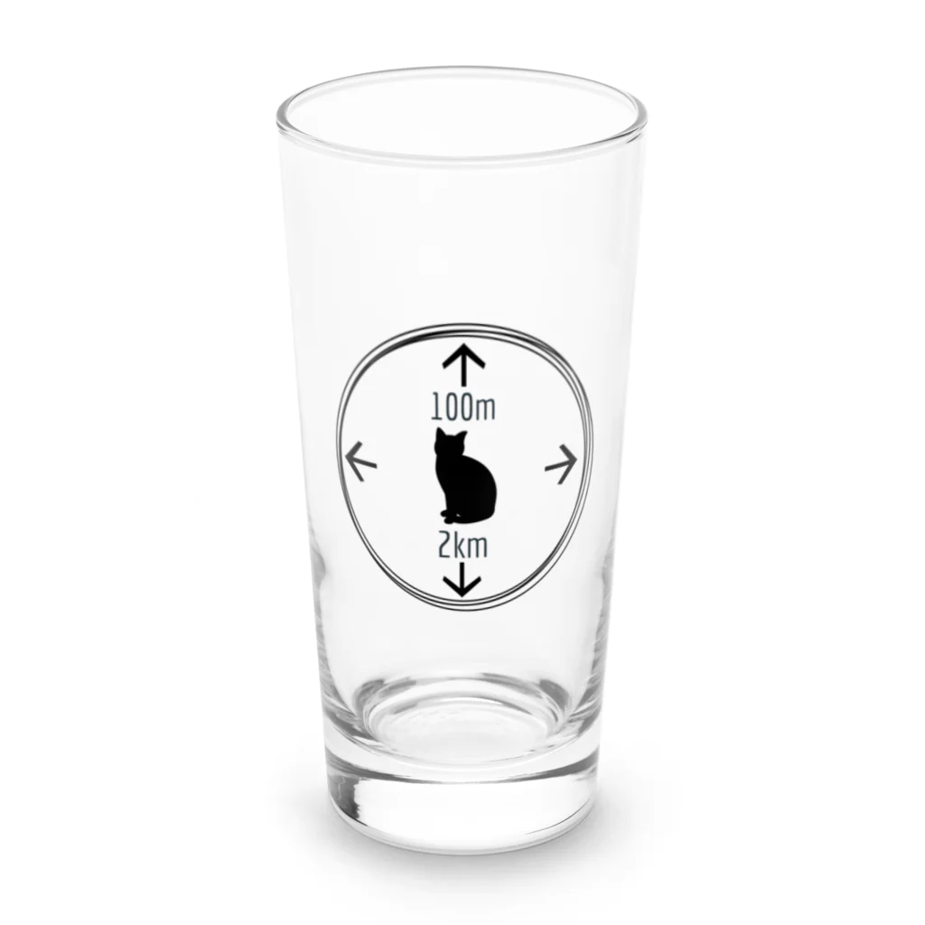 ZIKITO-raのCat Walking Range  Long Sized Water Glass :front