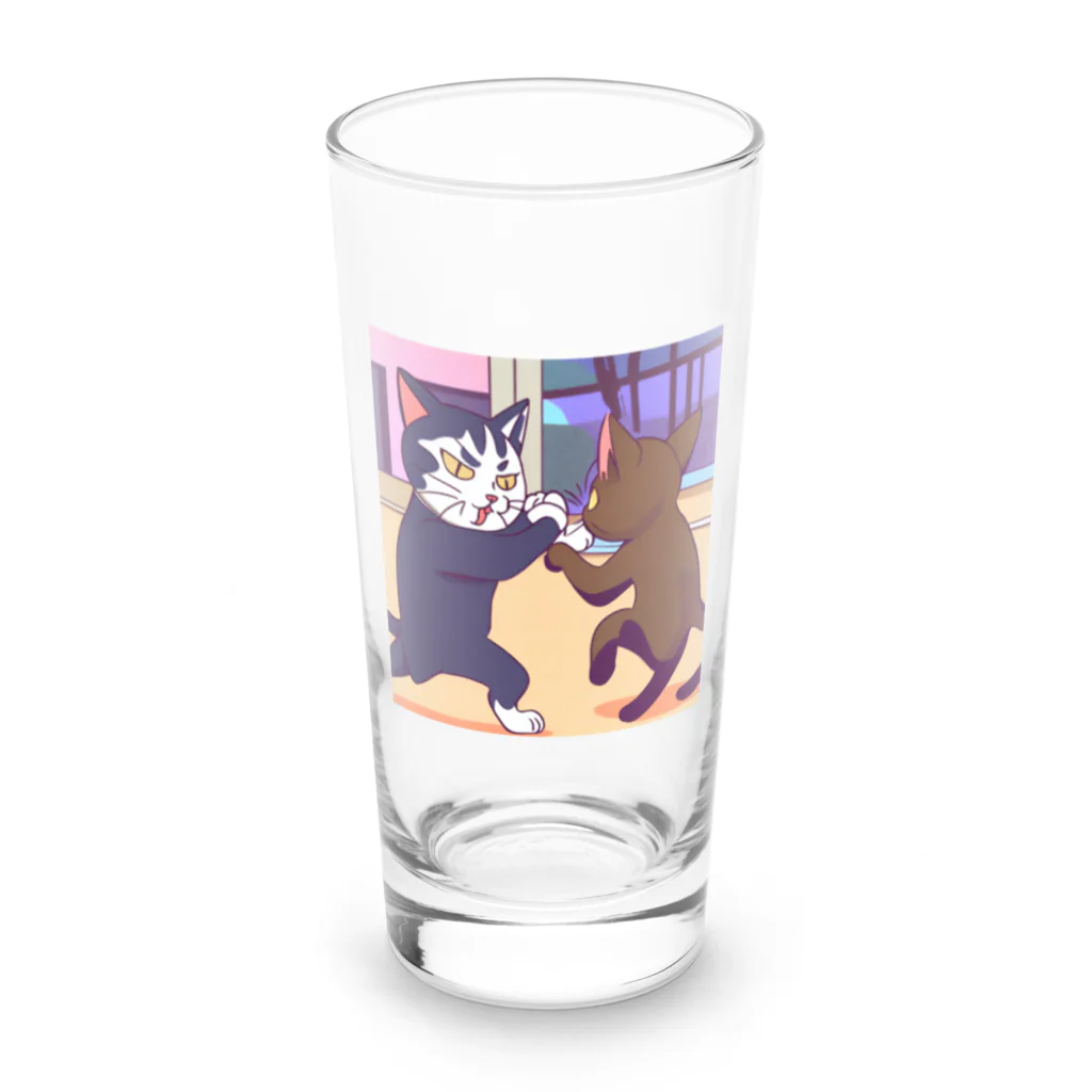 ブギーズのタイマン猫 Long Sized Water Glass :front