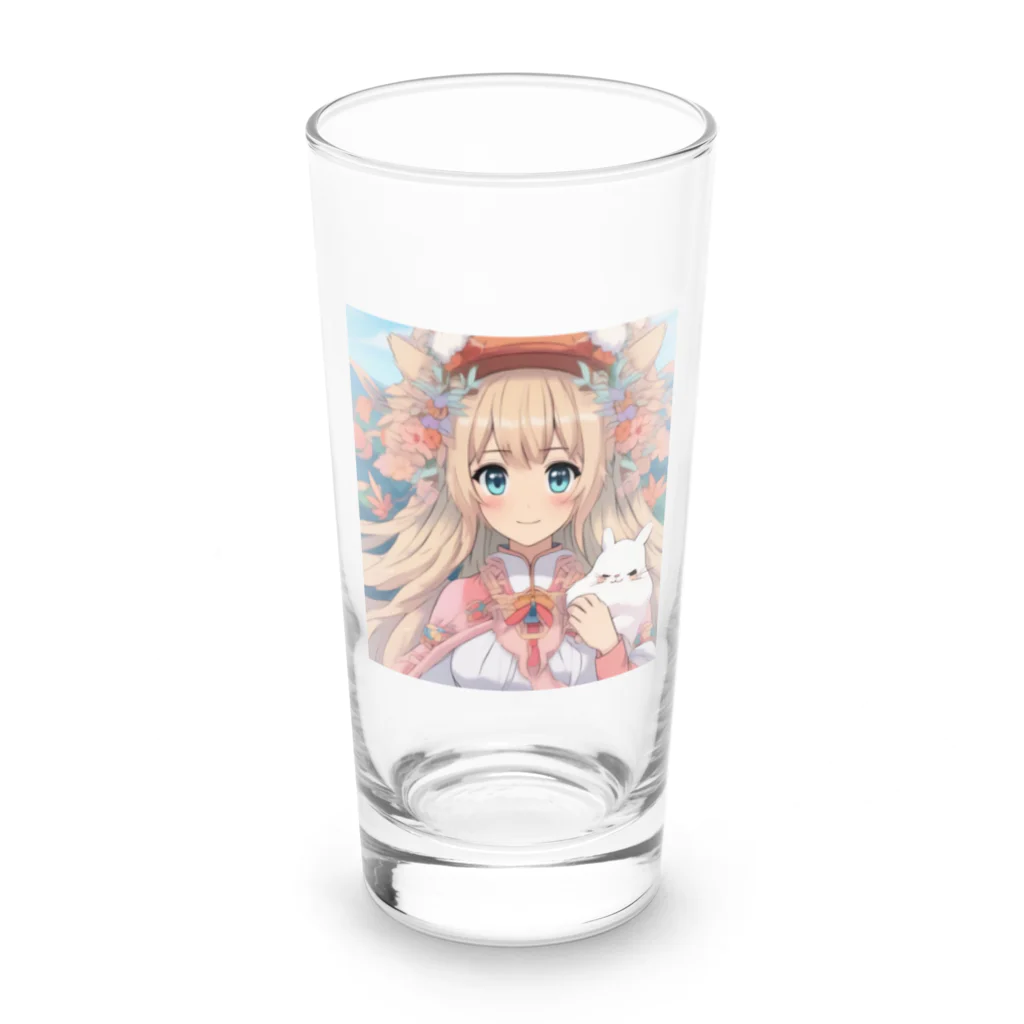 cameron2のほわほわガール Long Sized Water Glass :front