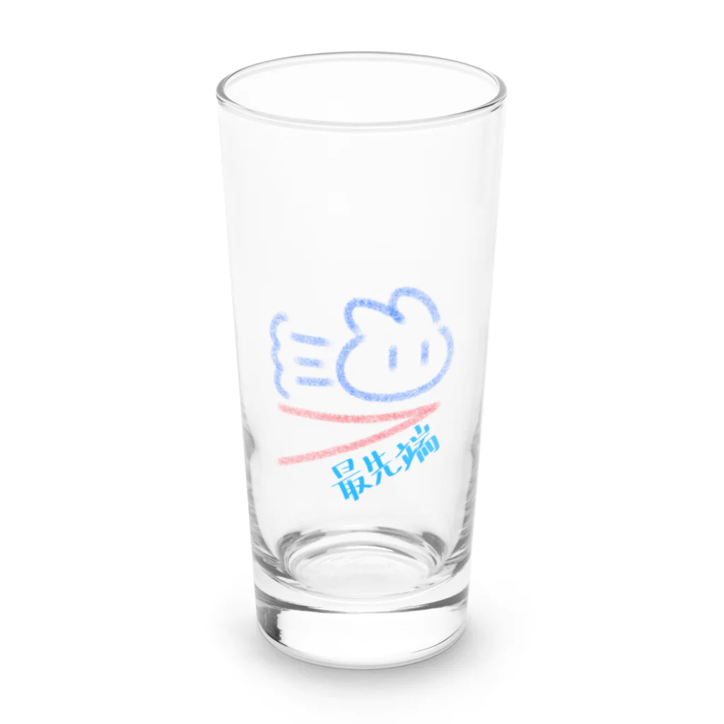 holiday of catsの最先端うさぎさん Long Sized Water Glass :front