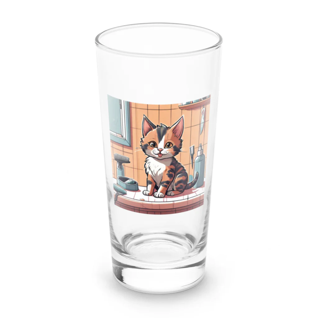 ysuke53のカットして三毛 Long Sized Water Glass :front