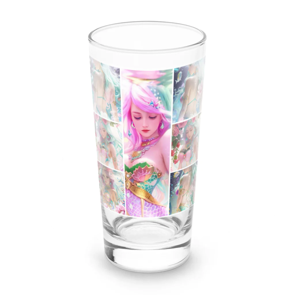 💖宇宙整体♪🌈♪こころからだチャンネル♪💖のhealing move  mermaid REINA Long Sized Water Glass :front