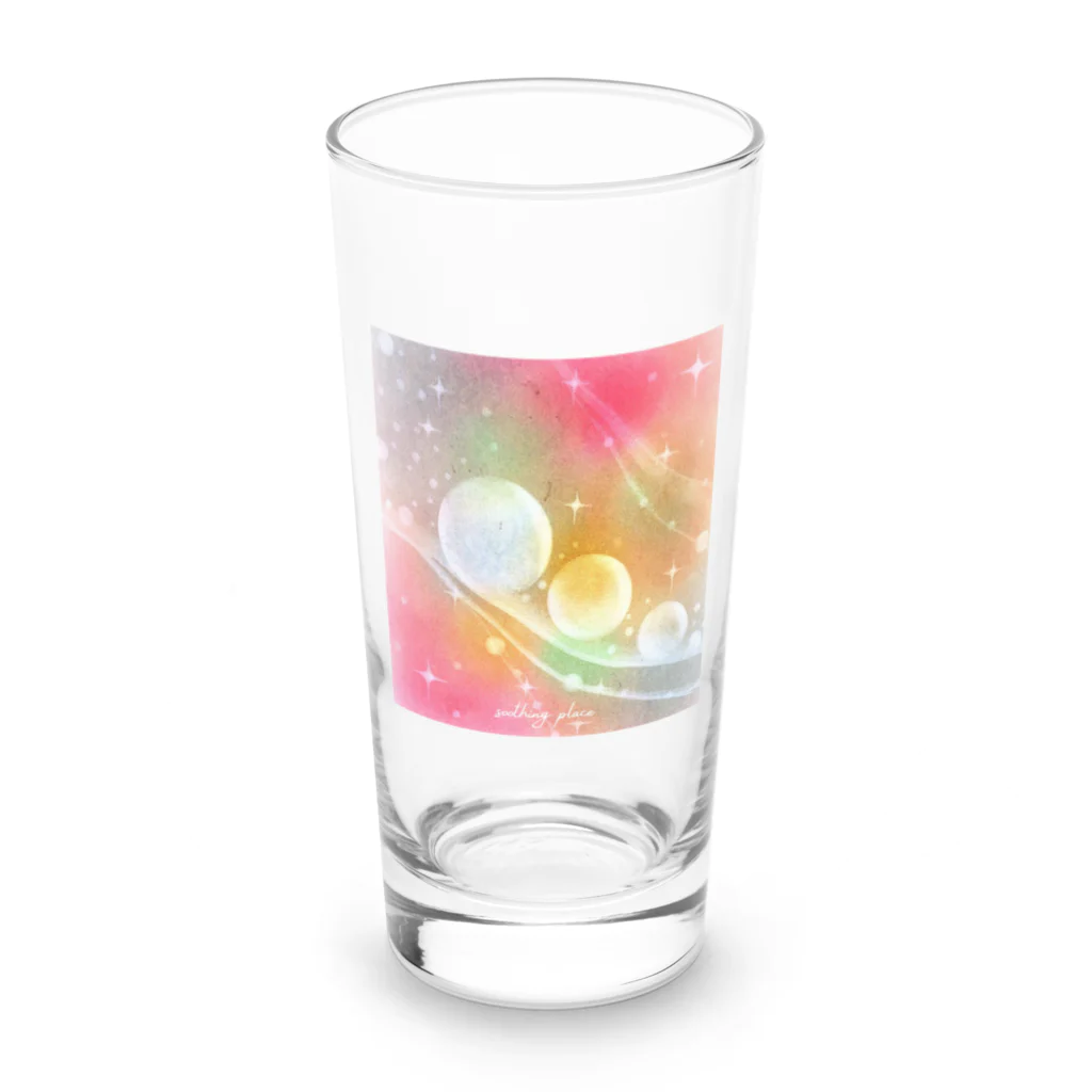 Soothingplaceのみんな仲良く Long Sized Water Glass :front