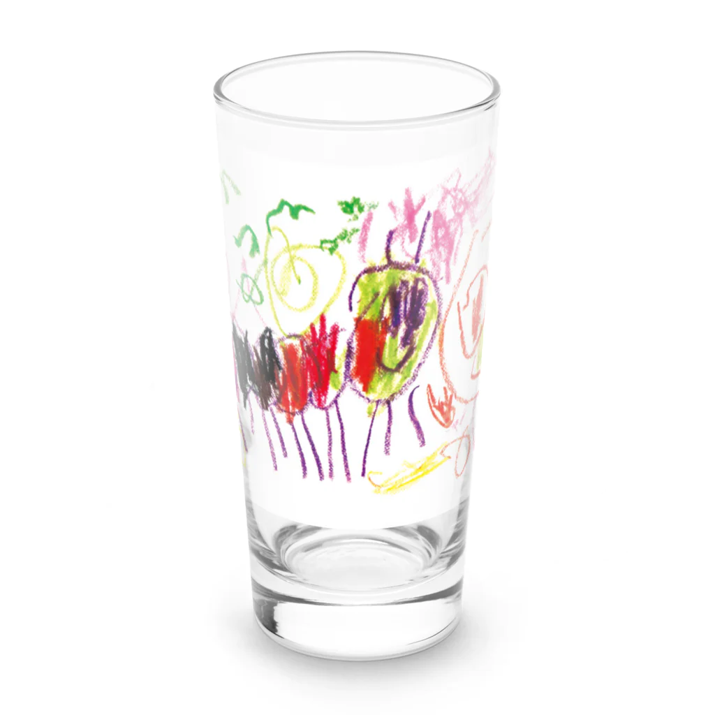 みーみちゃんのお店のみーみちゃんのあおむし Long Sized Water Glass :front