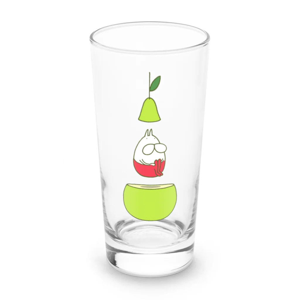 くらきち ONLINE SHOPのねこタイツと洋ナシ Long Sized Water Glass :front