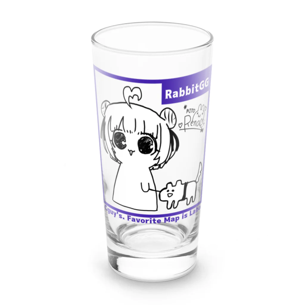 弐兎れぇな公式オンラインショップのCguy's RabbitGG Long Sized Water Glass :front