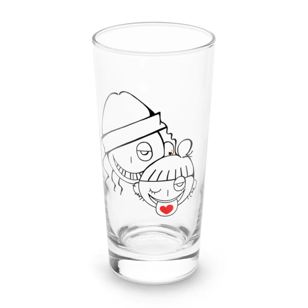 mmcのしゅんぴともっち Long Sized Water Glass :front