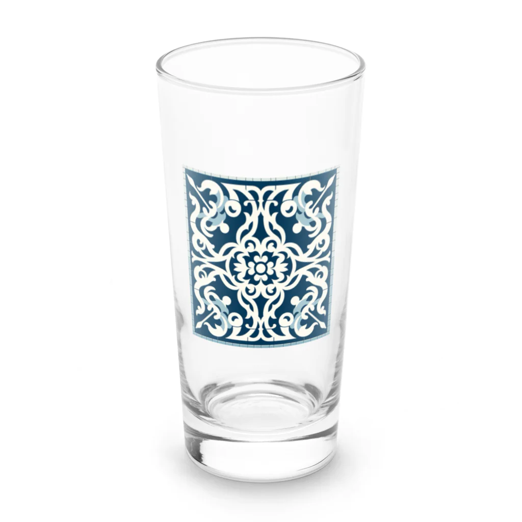 ショップリトの西海岸風オルテガ柄グッズ Long Sized Water Glass :front