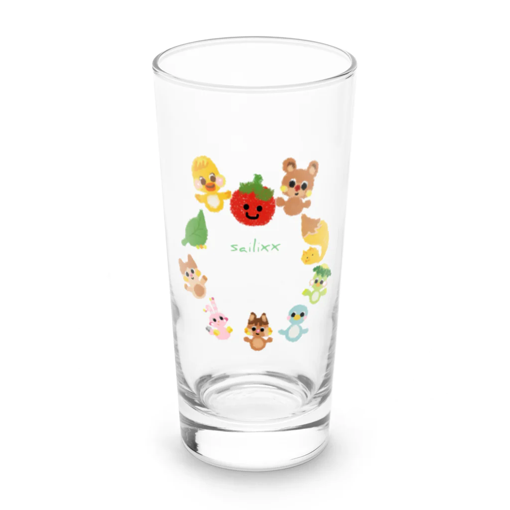 sailixxのcutefriends_仲間 Long Sized Water Glass :front