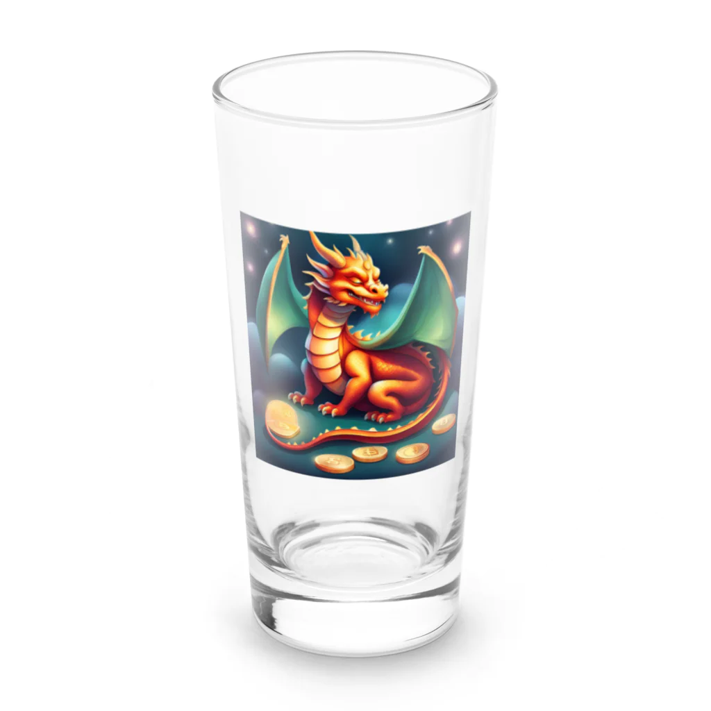 kohapapa1223の龍　金運アップ　干支 Long Sized Water Glass :front