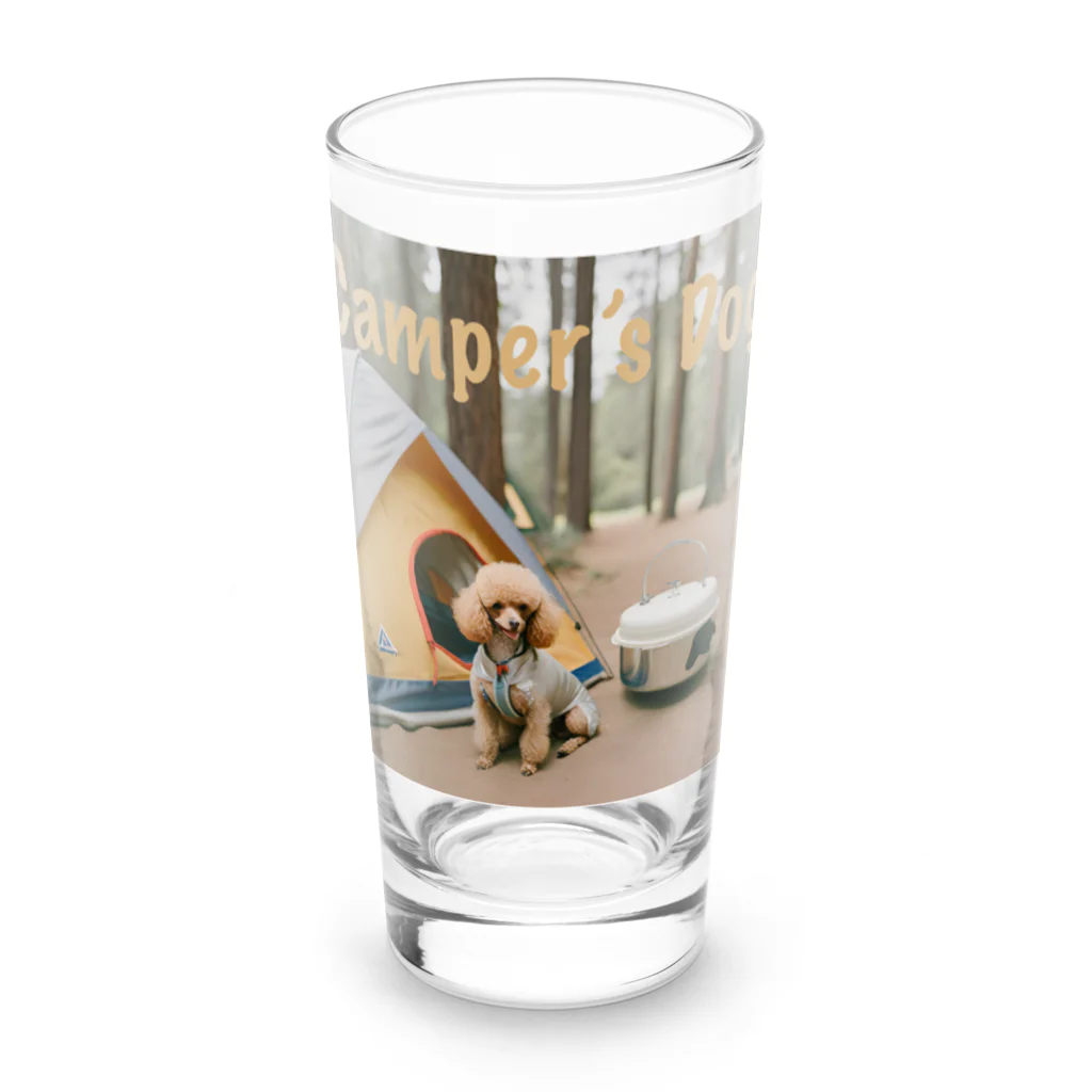 camper's dogのcamper's dog  トイプードル Long Sized Water Glass :front