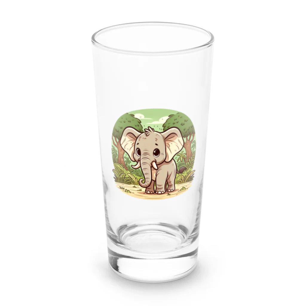 SAI.AI【ビンテージアニマル】のelephant【ビンテージアニマル】 Long Sized Water Glass :front