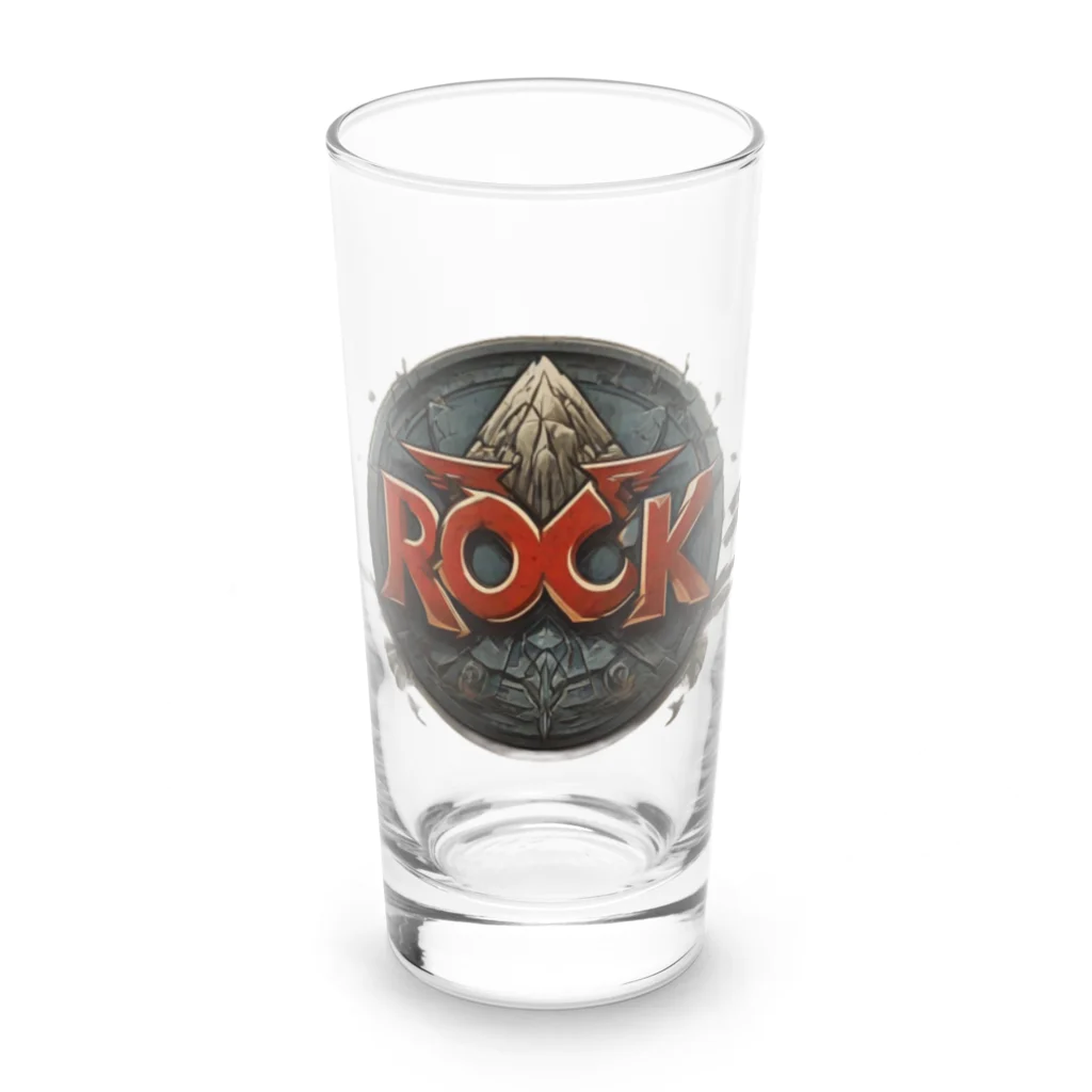 キャプテン カエルのROCKな山脈 Long Sized Water Glass :front