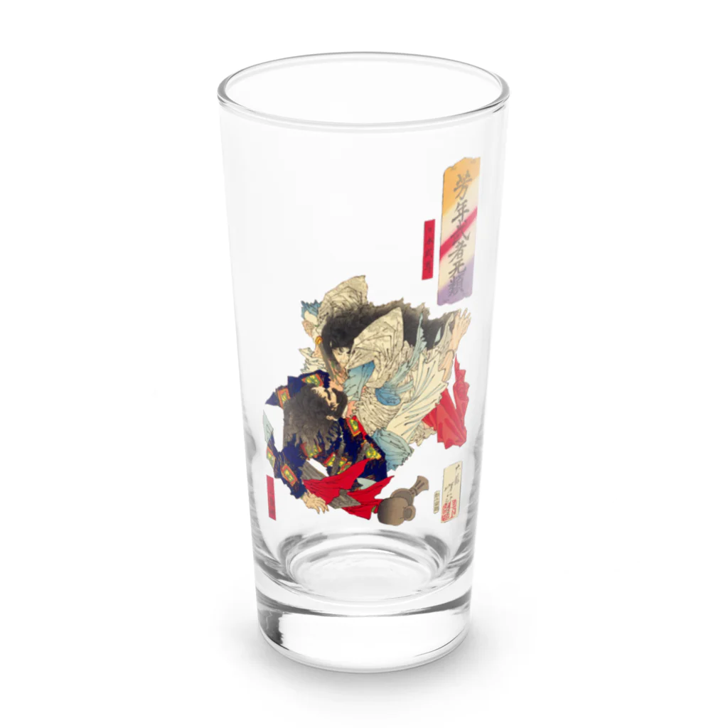 大正ロマン・昭和モダンの浮世絵　芳年武者无類 日本武尊・川上梟師 Long Sized Water Glass :front