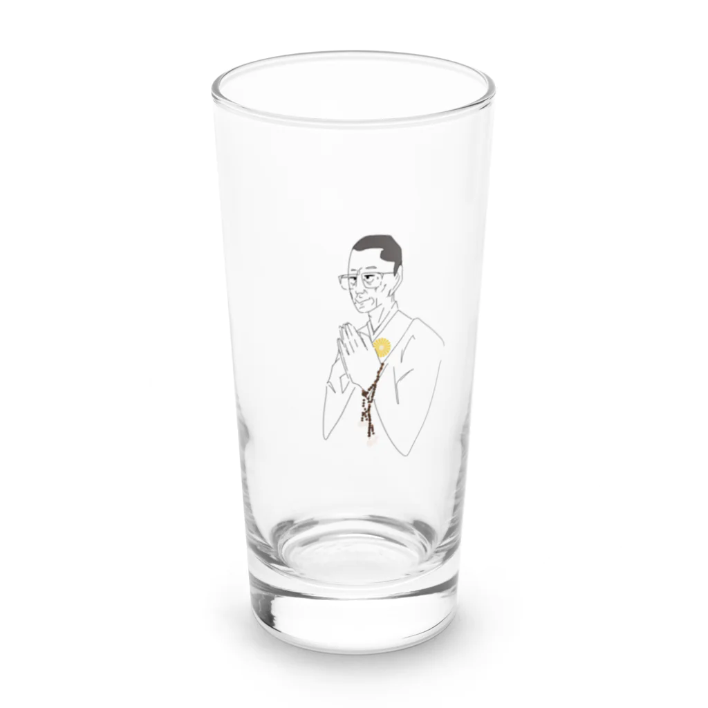 ポケットの副住職さん Long Sized Water Glass :front