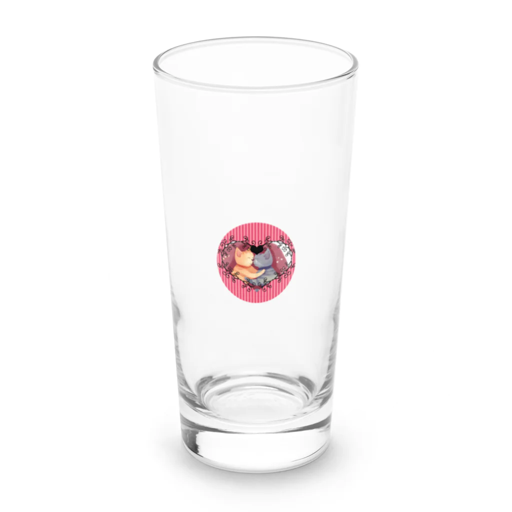 ぬこぬこしょっぷのラブねこ Long Sized Water Glass :front