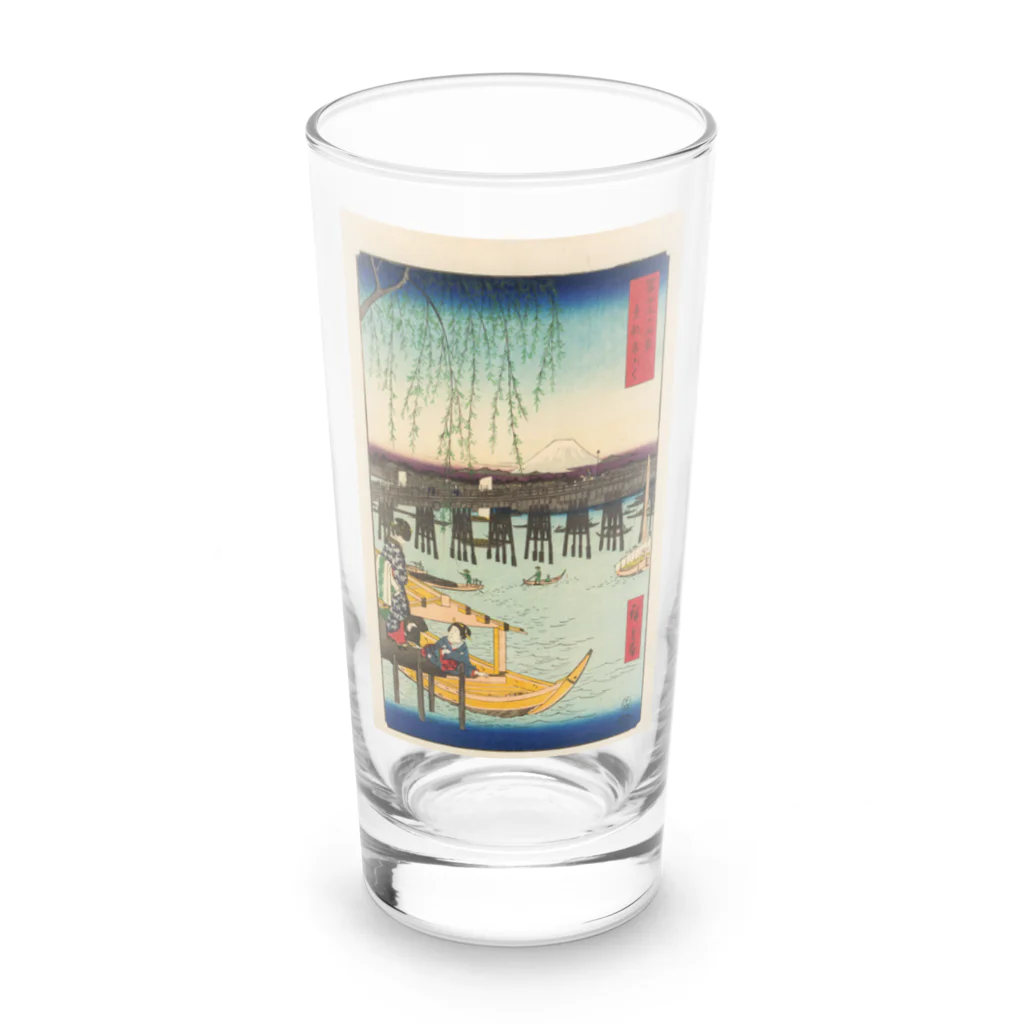 浮世絵屋の広重「冨二三十六景⑥　東都両ごく」歌川広重の浮世絵 Long Sized Water Glass :front