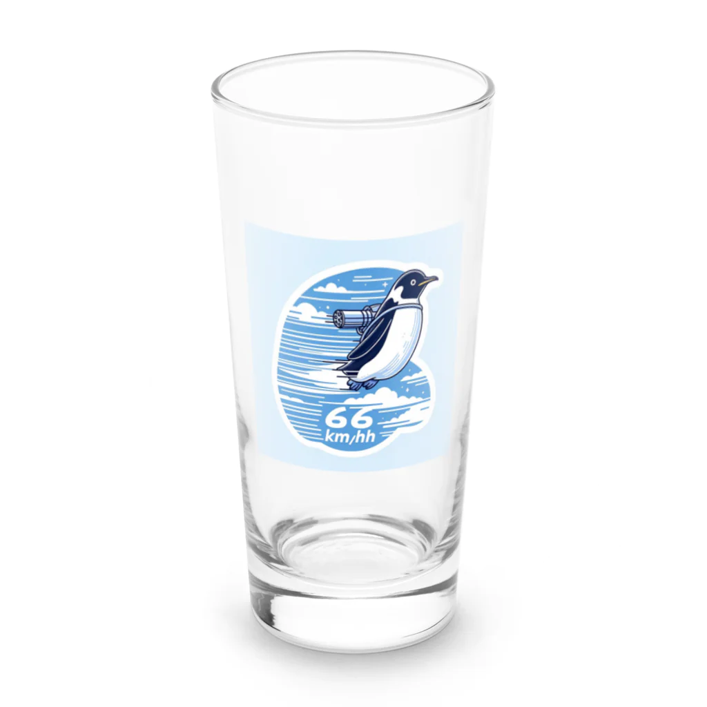 Emperor's FlightのFlying_penguin Long Sized Water Glass :front