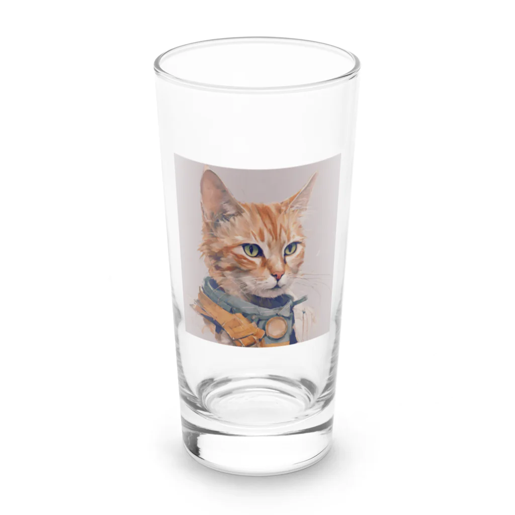 ミシンの猫 Long Sized Water Glass :front