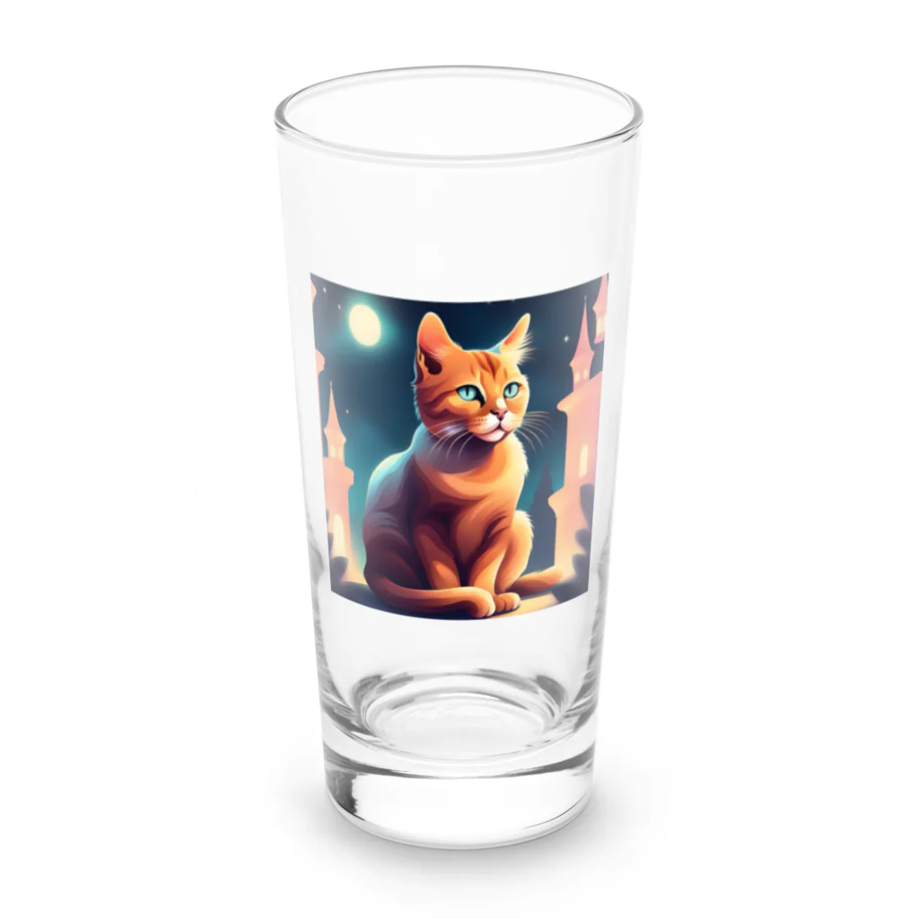 genki121227の猫のイラストグッズ Long Sized Water Glass :front