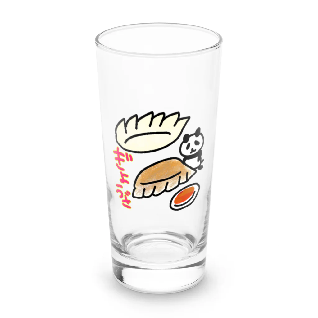 1000srk_のぎょうざとパンダ Long Sized Water Glass :front