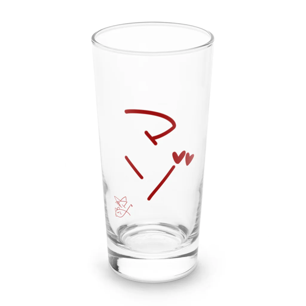 ばいばいりせい！のマゾ【真園手書きフォント】 Long Sized Water Glass :front