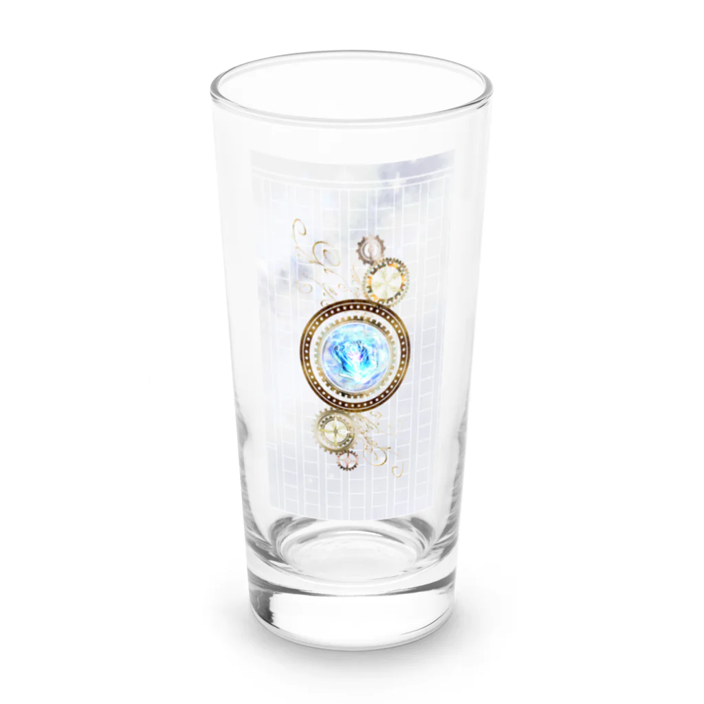 Δray☆storeの透明薔薇の火 (白・表) Long Sized Water Glass :front