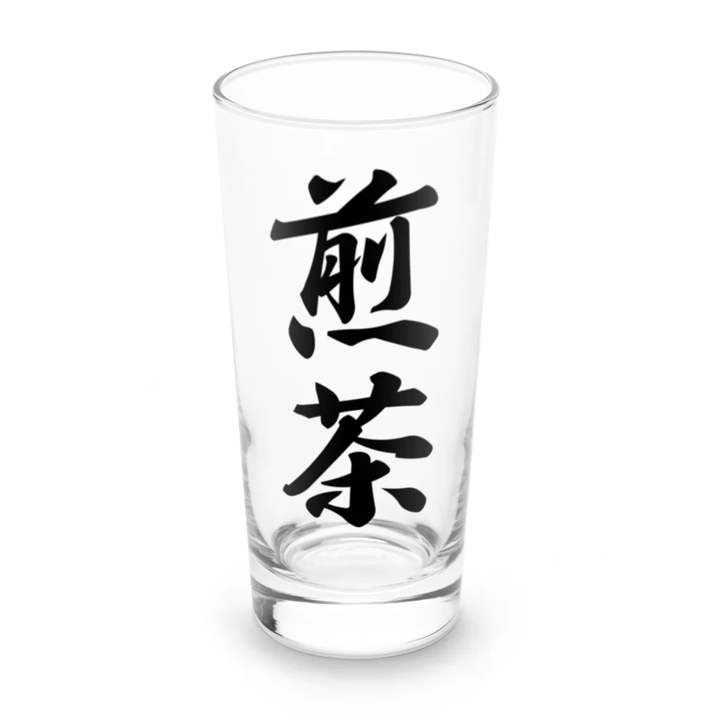 着る文字屋の煎茶 Long Sized Water Glass :front