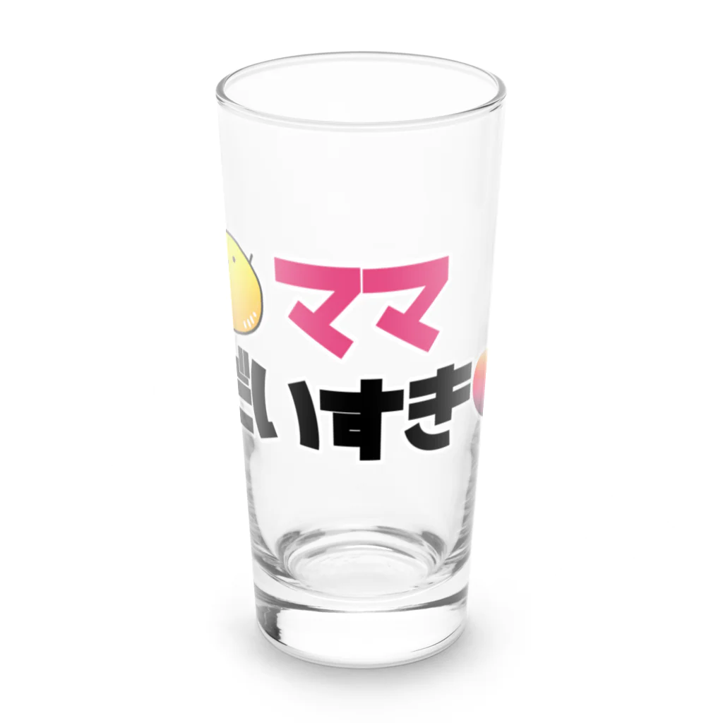 星野さん家のママだいすき（たくあんちゃん） Long Sized Water Glass :front