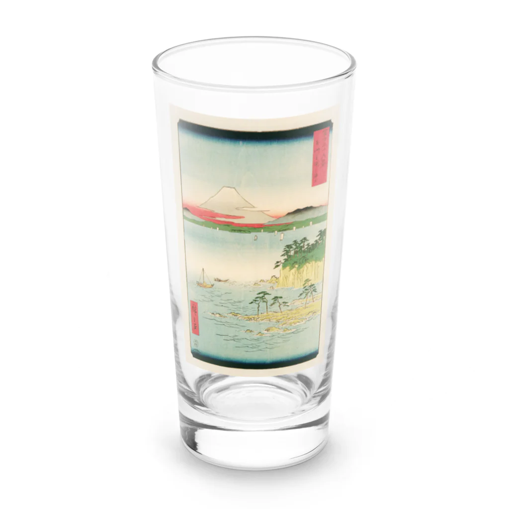 浮世絵屋の広重「冨二三十六景⑰　相州三浦之海上 」歌川広重の浮世絵 Long Sized Water Glass :front