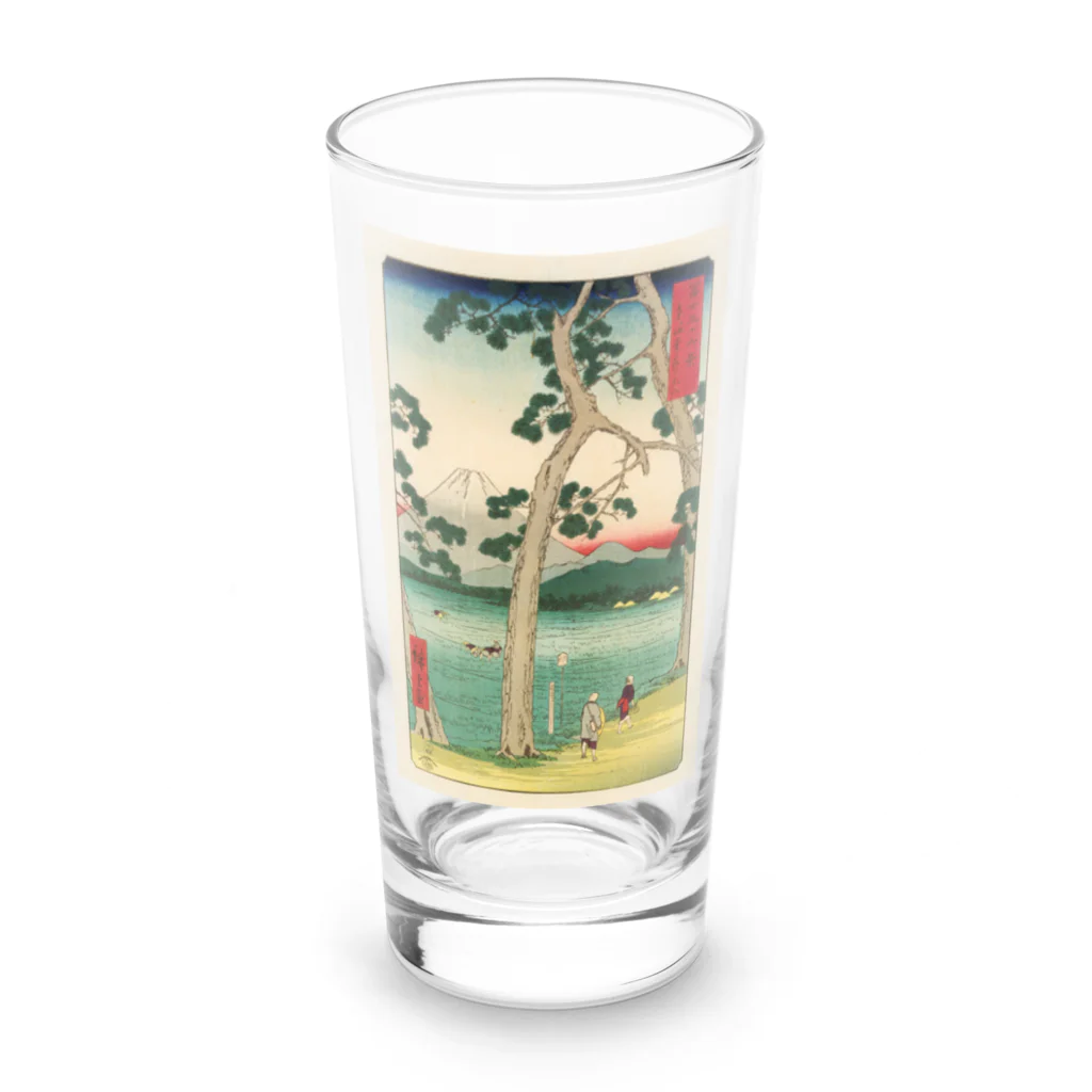 浮世絵屋の広重「冨二三十六景㉕　東海堂左り不二」歌川広重の浮世絵 Long Sized Water Glass :front