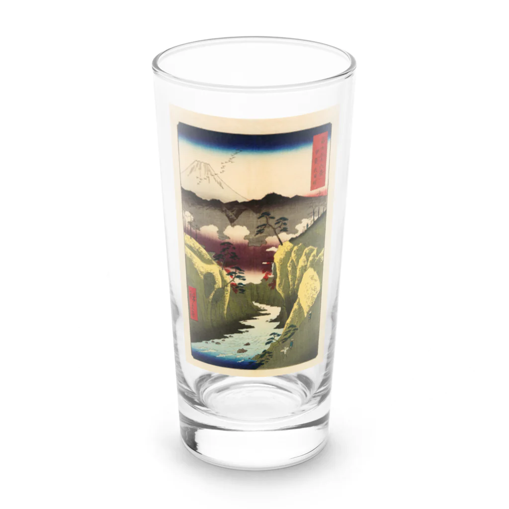 浮世絵屋の広重「冨二三十六景㉜　甲斐犬目峠」歌川広重の浮世絵 Long Sized Water Glass :front