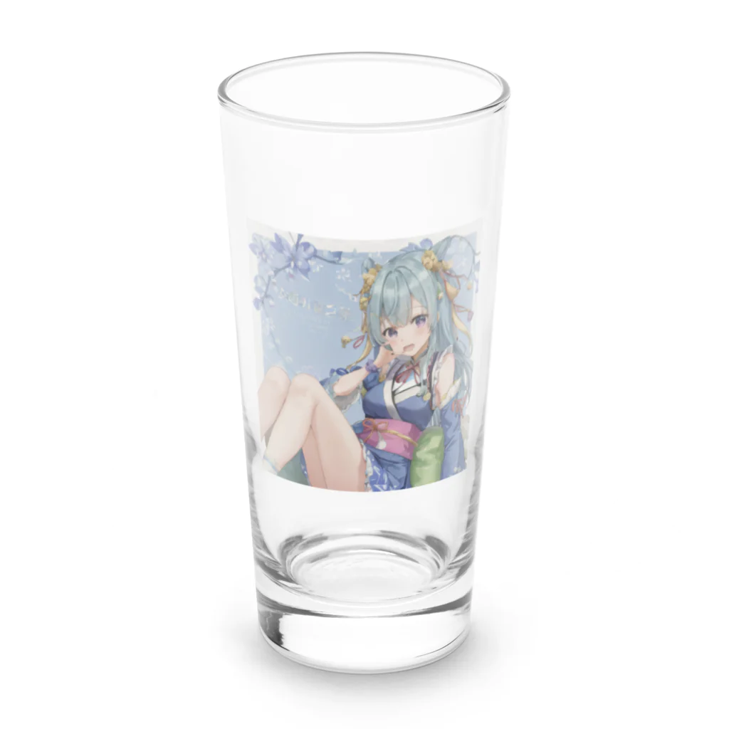 MonMochiの着物の少女 Long Sized Water Glass :front